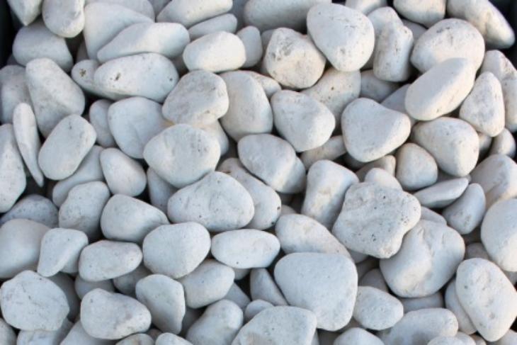 Белая галька галтовка (20-40 мм.)  купить в Истре от производителя, без посредников