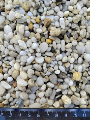 Галька крымская жемчужная фр. 5-10 мм.  купить в Истре фото Камень Клуб