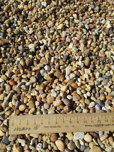 Kamenclub.ru: Галька окат (серо-желтая) фр.5-10 мм. купить  в Истре галька речная рыжий, желтый, рыжий, серо-желтый речная окатанная галька декоративная 5000 руб/т   фото КАМЕНЬ КЛУБ