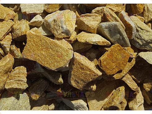 Kamenclub.ru: Щебень крошка желтый (ЗЛАТОЛИТ) фр. 20-40 мм.  купить в Истре златолит бежевый, золотистый, желтый декоративная каменная крошка 10800 руб/т   фото КАМЕНЬ КЛУБ