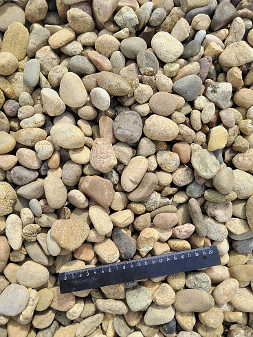 Kamenclub.ru: Галька речная окат рыжая фр. 20-40 мм. купить  в Истре галька речная окатанная рыжая желтая серая округлая речная галька 5000 руб/т   фото КАМЕНЬ КЛУБ