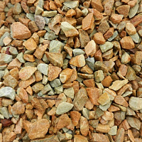 Kamenclub.ru: Щебень крошка желтый (ЗЛАТОЛИТ) фр. 40-70 мм.  купить в Истре златолит мрамор бежевый, золотистый, желтый декоративный щебень  12000 руб/т   фото КАМЕНЬ КЛУБ