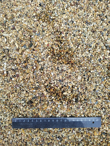 Галька речная окат (рыжая) фр.3-5 мм купить в Истре 