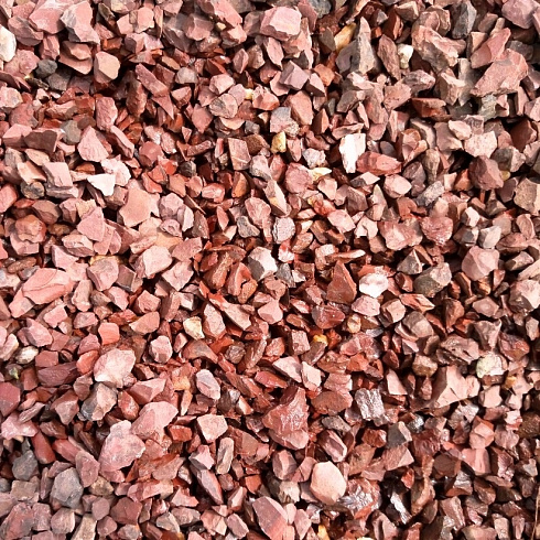 Kamenclub.ru: Щебень крошка красный (ЯШМА) фр. 20-40 мм.  купить в Истре яшма красный, бордовый декоративный ландшафтный щебень 9000 руб/т   фото КАМЕНЬ КЛУБ