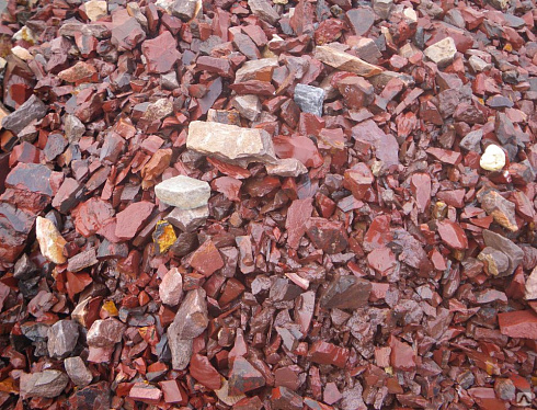 Kamenclub.ru: Щебень крошка красный (ЯШМА) фр. 5-10 мм.  купить в Истре крошка каменная яшмы красный, бордовый, темно-красный декоративная крошка ландшафтная каменная яшмоидная 8500 руб/т   фото КАМЕНЬ КЛУБ