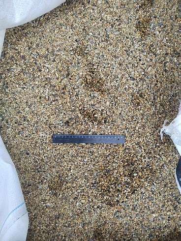 Галька речная окат (рыжая) фр.3-5 мм купить в Истре 