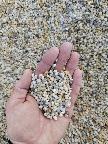 фото Галька крымская жемчужная фр. 3-5 мм. купить в Истре  в интернет-портале КАМЕНЬ КЛУБ