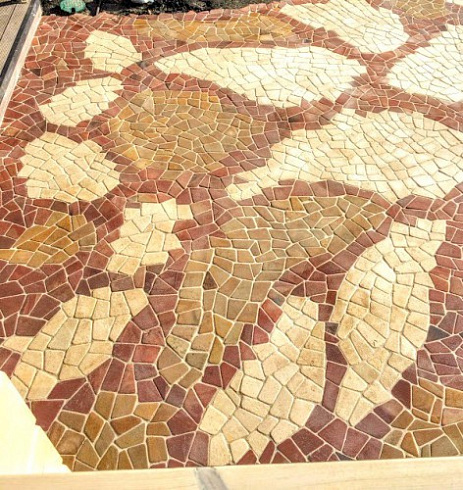 Kamenclub.ru: Песчаник брусчатка (Готика) art PSK-L-01  купить в Истре    2600 руб/кв.м    фото КАМЕНЬ КЛУБ