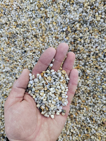 фото Галька крымская жемчужная фр. 3-5 мм. купить в Истре  в интернет-портале КАМЕНЬ КЛУБ